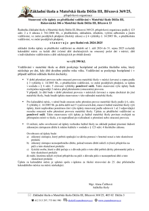 Změna v&yacute;&scaron;e &uacute;platy od z&aacute;ř&iacute; 2024