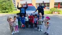 Do Koť&aacute;tek přijela na n&aacute;v&scaron;těvu POLICIE ČR